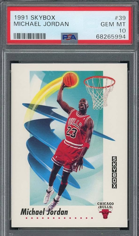 [お盆セール] 1991 Skybox マイケル ジョーダン PSA-10 Amazon.com: Michael Jordan 1991 Skybox Basketball Card #39